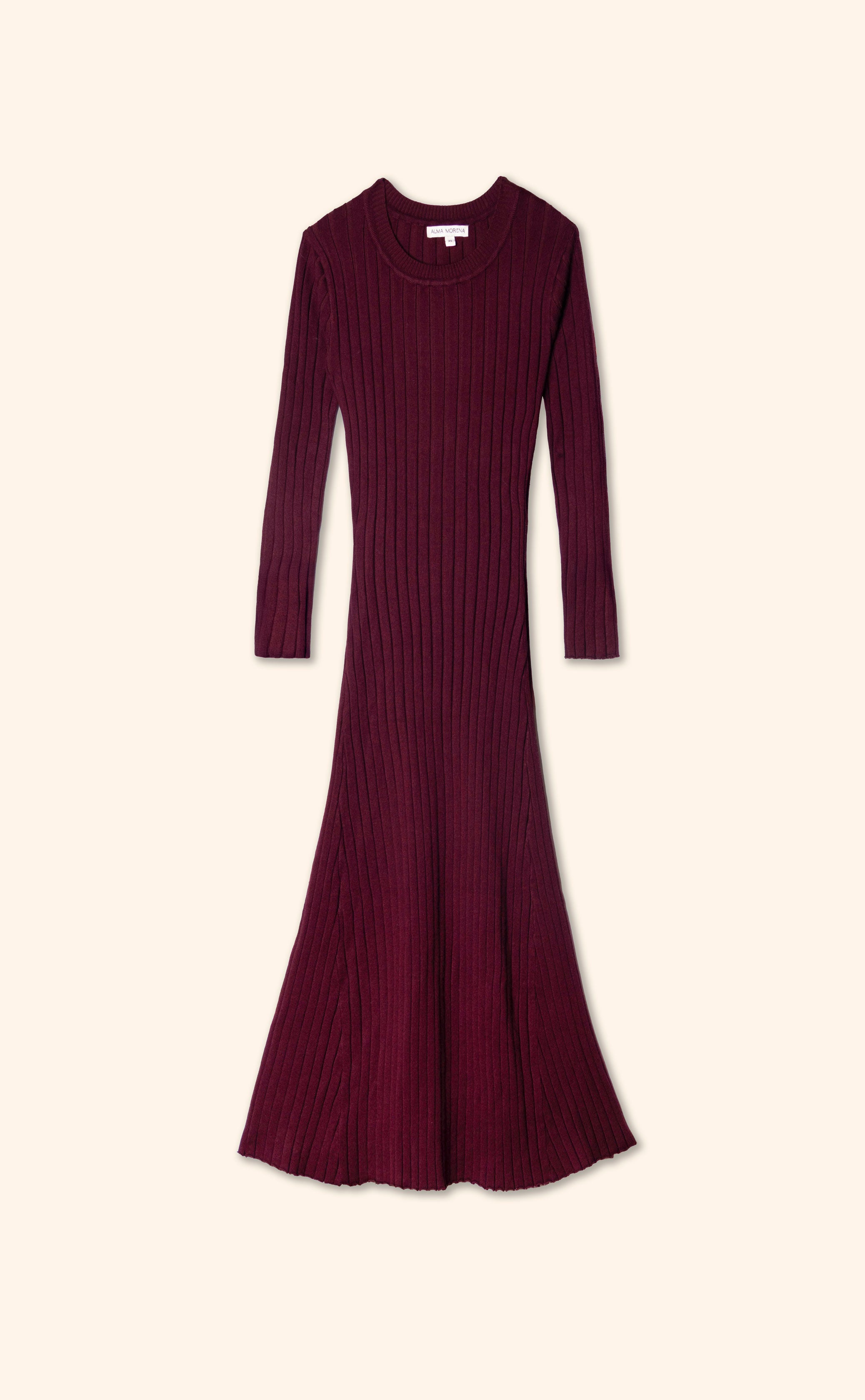 BORGOÑA VESTIDO TEJIDO