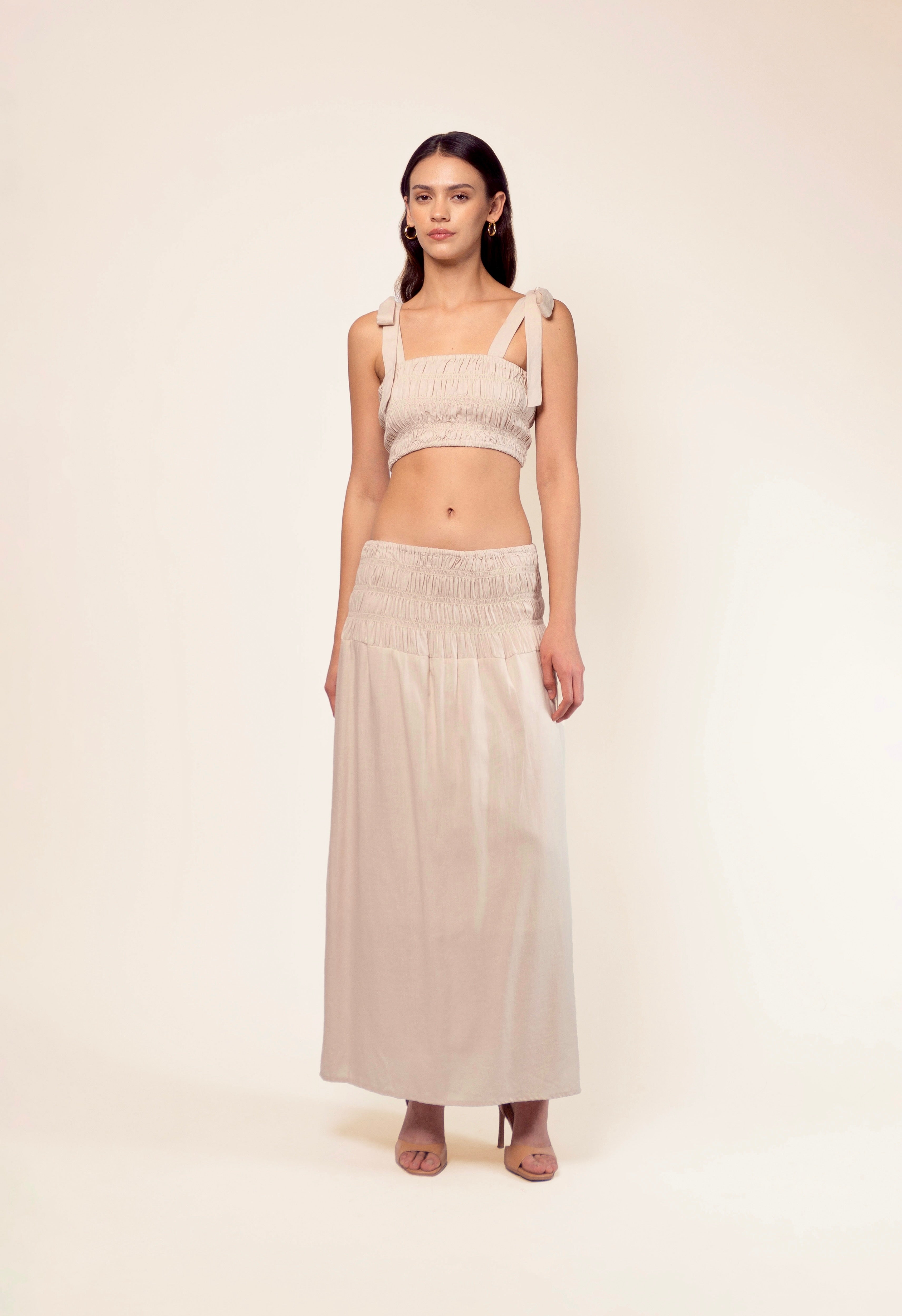 AMARANTA CROP TOP LINO