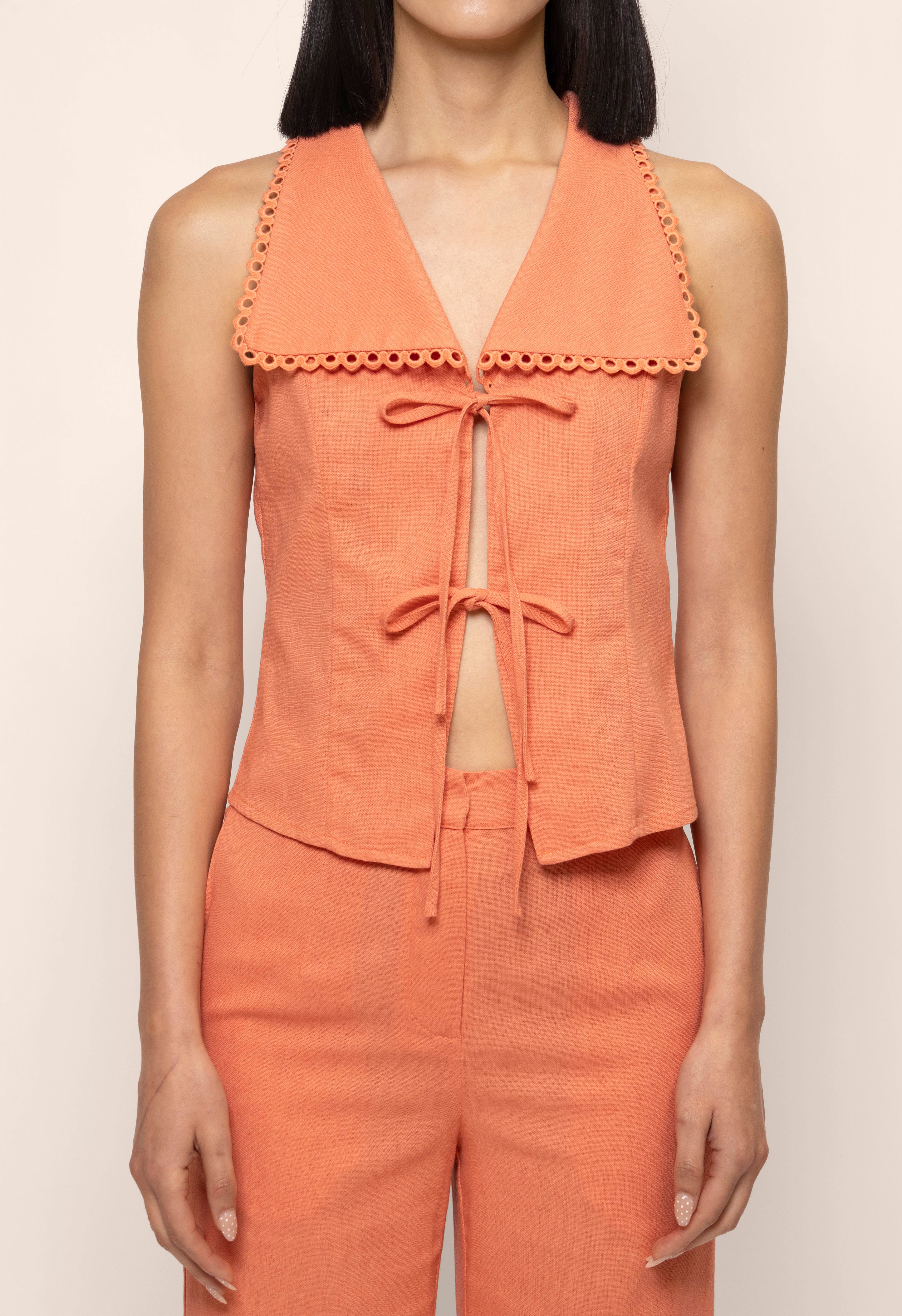 CORINA LINEN TOP